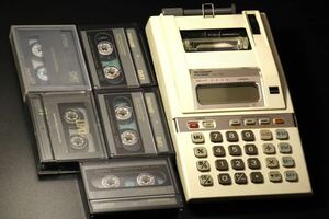 SHARP 電卓　EL-1167 SONY、maxell、TDK、DAT テープ 録音済 中古テープ　動作未確認　ジャンク品