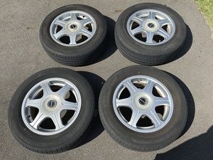 売り切り！！YOKOHAMA　BLUEARTH　VAGGIO　195/65R15　タイヤアルミホイールセット　4本　夏タイヤ　15X6J　4穴　114.3　+38　＜中古＞