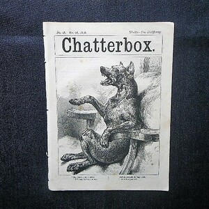 1876年 19世紀 ヴィクトリア朝 子供向け週刊誌「Chatterbox」■洋書 木口木版画 イラスト/アンティーク■