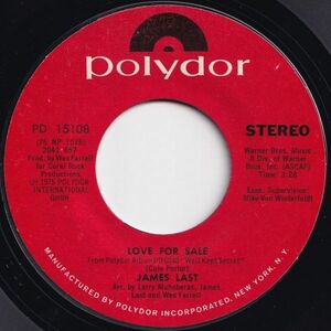 James Last Love For Sale / Summertime Polydor US PD 15108 203001 JAZZ ジャズ レコード 7インチ 45