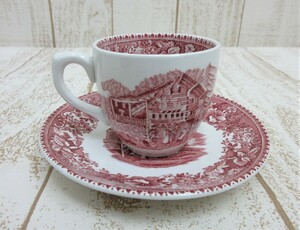 AVON COTTAGE BY ENOCH WEDGWOOD/エイボンコテージ ウエッジウッド:デミタスカップ&ソーサー 1客 ヴィンテージ アンティーク ENGLAND 中古2