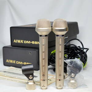 【A】Aiwa DM-68N ペア 70年代 放送業務用 アイワ 名機 ビンテージ ケース*2、ホルダ*2、説明書*2、ケーブル*2付属