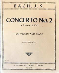 バッハ ヴァイオリン協奏曲第2番 s1042 bach concerto no2 輸入楽譜/洋書/バイオリン/international music