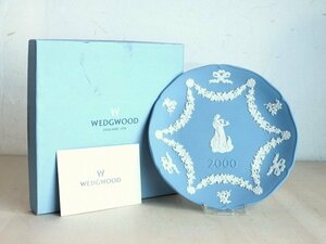 WEDG WOOD 2000年イヤープレート　ウォーターフォード　ウェッジウッド　飾り皿　プレート　陶磁器　レトロ　アンティーク　A30