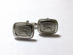 BURBERRY バーバリー カフス cuff links メンズ カフスボタン シルバーカラー