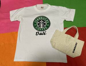 送料無料　2点セット　スターバックス　Tシャツ（サイズM）ミニトートバッグ　半袖　コーヒー　福袋