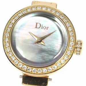 ディオール Dior CD040170 ラ ディ ドゥ ディオール K18PG ダイヤベゼル クォーツ レディース _775677