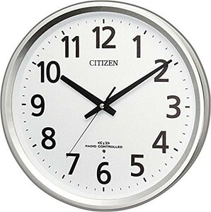 リズム時計工業(Rhythm) CITIZEN シチズン 電波掛け時計 連続秒針 オフィス
