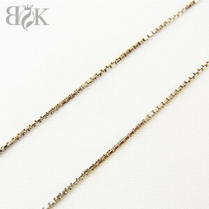 Pt850 ベネチアンネックレス 造幣局刻印 約3.2g 全長：約40cm 幅：約1.0mm プラチナ■