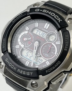 【1円出品】F0541 CASIO カシオ Gショック 腕時計 MT-G MTG-1500 電波ソーラー アナデジ 黒文字盤 メンズ腕時計 現状稼働品