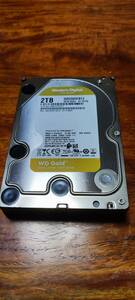 ★使用30時間★ Western Digital HDD WD Gold 2TB HDD WD2005FBYZ フォーマット済み