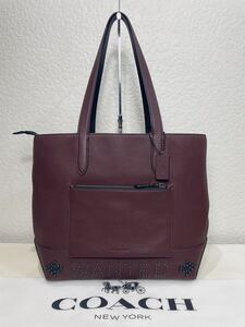 【美品・希少】定価9.1万円　コーチ　メンテ済み　COACH メンズ　ビジネス バッグ　レザー　トートバッグ　ブリーフケース 本革