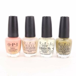 オーピーアイ ネイルラッカー トップコート 4点セット まとめて コスメ マニキュア ピンク・ベージュ系 レディース OPI