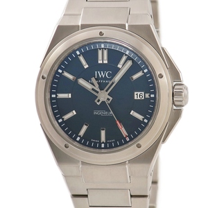 【3年保証】 IWC インヂュニア ローレウス スポーツフォーグッド IW323909 青 紺 バー 限定 自動巻き メンズ 腕時計