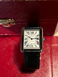 美品カルティエタンクソロ Cartier レディース腕時計