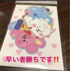 BTS BT21 ステッカー４枚入りです❣️ おまけ付き。