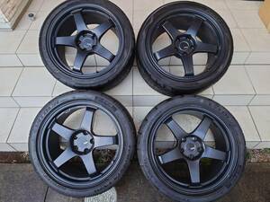 【美品】SSR GTF01 9.0J＋45×18 アルミホイール ADVAN NEOVA AD08 235/40R18 VITOUR TEMPESTA ENZO V-03R 265/35ZR18 PCD114.3 5穴