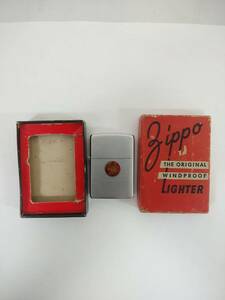 【送料無料】【未使用】ZIPPO 1948年頃 3バレル ニッケルシルバー / 赤箱付き