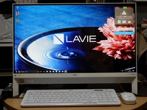 ■NEC LAVIE Desk All-in-one DA370/K 23.8型狭額縁LED IPS液晶 Windows 10 Core i3 7100U 4GB/1TB