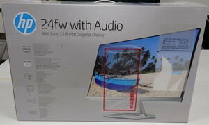 新品未使用 フルHD ディスプレイ hp 23.8インチ オーディオ付きモニター 24fw