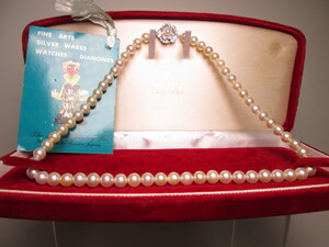 ☆尚美堂 SILVER 真珠珠 6,5mmのネックレス 共ケース付