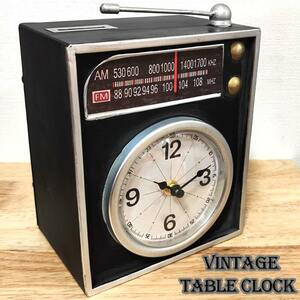 時計 ビンテージ テーブルクロック レトロ 貯金箱 ラジオ アメリカン 雑貨 アンティーク おしゃれ 置き時計 かわいい バー カフェ お店
