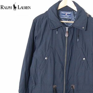 ラルフローレンPOLO SPORT SPORTSWOMAN RALPH LAUREN■プリマロフト使用 中綿ナイロンジャケット ジップアップ■15■ブラック ※NK4328064