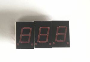 希少！ ヒューレットパッカード製 7セグLED HP5082-7760 赤色 カソードコモン ビクター JB-3030 ジュークボックス インジケータ 3個セット