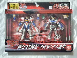 ①トイズドリームプロジェクト限定 バンダイ MIA 機動武闘伝Gガンダム ゴッドガンダム＆シャイニングガンダム (ダメージVr) フィギュア