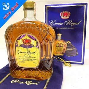 未開栓◆クラウン ロイヤル Crown Royal◆ファインデラックス カナディアン ウイスキー 1.14L アルコール40% 箱/巾着付き 洋酒 古酒 お酒