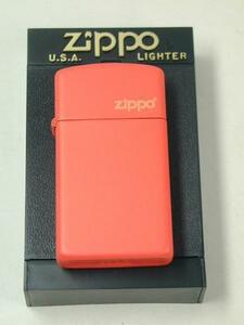 2002年 Zippo 旧 オレンジマット スリム（絶版・全面塗装）1631ZL新品