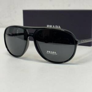 PRADA TEAR DROP sunglasses プラダ ティアドロップ サングラス size 61□14 SPR 13V ブラック 箱付き 付属品付き アイウェア
