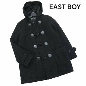 EAST BOY イーストボーイ 秋冬 中綿♪ ウール スクール ダッフルコート Sz.9　レディース グレー 女子 学生 通学　K3T01120_B#N