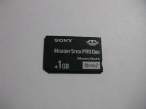1GB　SONY　メモリースティックプロデュオ　フォーマット済み　メモリーカード MEMORY STICK PRO DUO