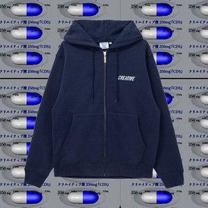 【XL】CREATIVE ZIP HOODIE NAVY CreativeDrugStore クリエイティブドラッグストア ジップパーカー BOTT VERDY CDS シュプリーム supreme