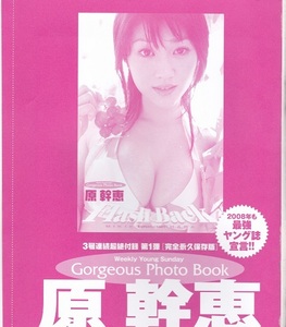 原 幹恵　綴込み付録『週刊ヤングサンデー2008.1.14‐17号no.3・4合併号」Gorgeous Photo Book20ぺージ（ピンナップ付）未開封美品