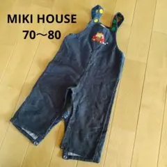 MIKI HOUSE ミキハウス オーバーオール 70 80