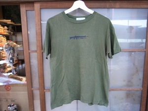 H afdicegear/afdアイスギア ロゴプリントTシャツ Mサイズ オリーブグリーン 