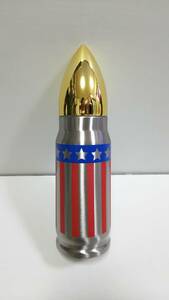 AMMO BOTTLE アモボトル　弾丸型ステンレスボトル　アメリカ国旗柄　新品