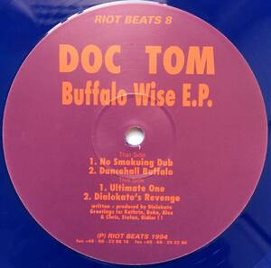 レア!! Doc Tom / Buffalo Wise E.P. ■Riot Beats 第8番 ■ハードコア・ジャングル ■Discogsでも高値 ■1994年作