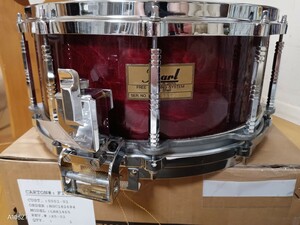 Pearl パール snaredrum スネアドラム FREE FROATING SYSTEM Maple Shell Cherry Red MADE IN JAPAN snare drum スネア ドラム