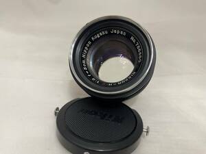 ◆動作品◆ Nippon Kogaku NIKKKOR-H.C 5cm (50mm) F2 ブラック ニコン 日本光学 オールドレンズ Sマウント 黒 ブラック Nikon ♯2310131