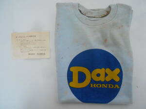 旧車　希少　オートアクセサリー　ホンダ　DAX　ダックス　モンキー　Tシャツ　Mサイズ位　当時物　1970年代　
