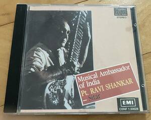 中古CD　Musical Ambassador of India　Pt. RAVI SHANKAR ラヴィ・シャンカル シタール アラ・ラカ タブラ インド古典音楽　ラーガ