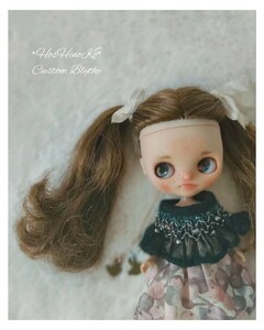 カスタムプチブライス *HosHinoKo* Custom Blythe バーディーブルー カスタムブライス アウトフィット付き