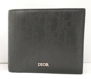 Christian Dior　ギャラクシー　12-BO-0252　Dior HOMME　二つ折り財布　クリスチャンディオール　ディオールオム　ブラック　財布