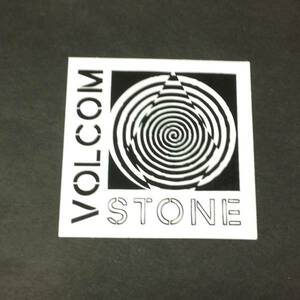 VOLCOM ボルコム【STONE STICKER】 白/黒 6cm 新品正規 ステッカー(郵便送料込み)