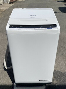 【１２－５】直接引き取り大歓迎！日立　HITACHI　洗濯機　ビートウォッシュ　7㎏　BW-V70CE6　2018年製　家電製品　中古品
