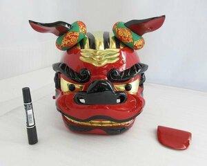 【特別販売品】獅子頭　権九郎　(幅27cm高26cm奥23cm)長期在庫品の為特価セール 国産木製高級仏具通販　管理番号「4524」