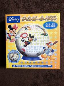 ディズニー サインボールパズル　DISNEY 60ピース　未開封品　やのまん　YANOMAN JAPAN ミッキーマウス　Mickey Mouse ミニーマウス